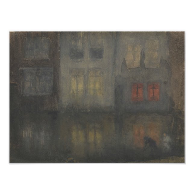 Foto James McNeill Whistler - Nocturne - Negro y Rojo (Frente)