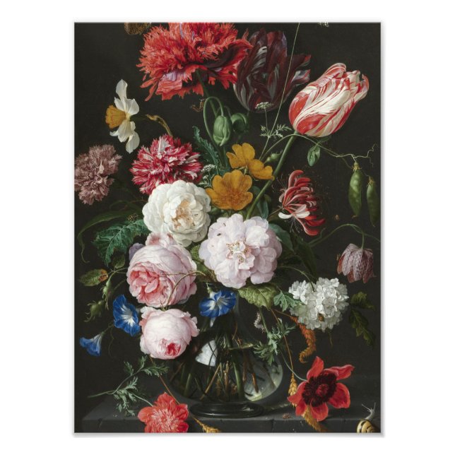 Foto Jan Davidsz. De Heem - Vida fija con flores (Frente)