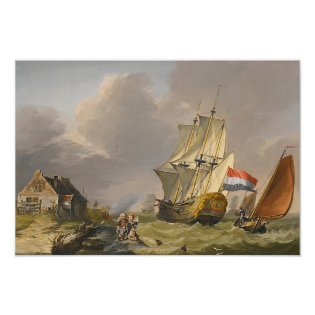 Foto Jan van Os - Envío En Tormenta A La Costa (Frente)