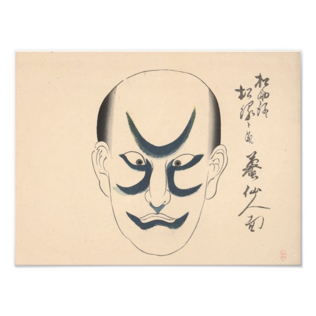 Foto Japón - Kabuki tradicional - azul - (Frente)