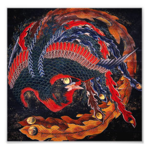 Foto Japonés Phoenix de Hokusai