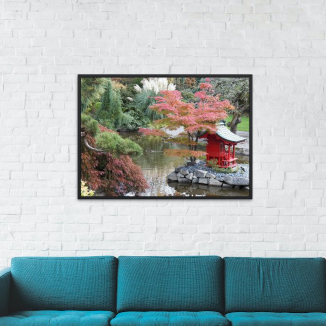 Foto Jardín botánico japonés colorido (In Situ Framed)