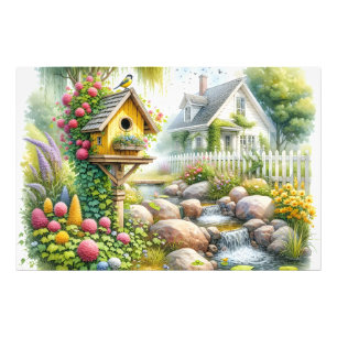 Foto Jardín de Cabaña Caprichosa Casa para Pájaros Arro