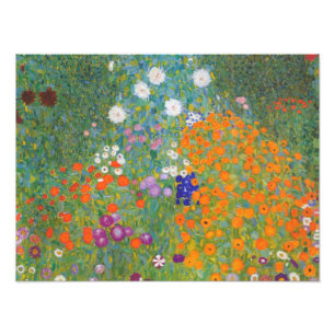 Foto Jardín de flores de Gustav Klimt