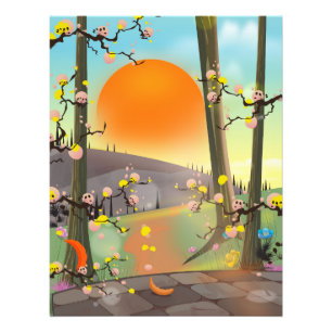 Foto Jardín de Japón durante la puesta de sol