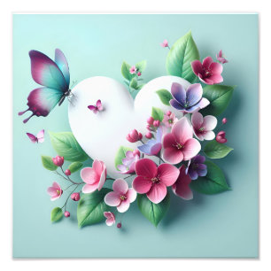Foto Jardín de primavera caprichoso y flor de mariposa