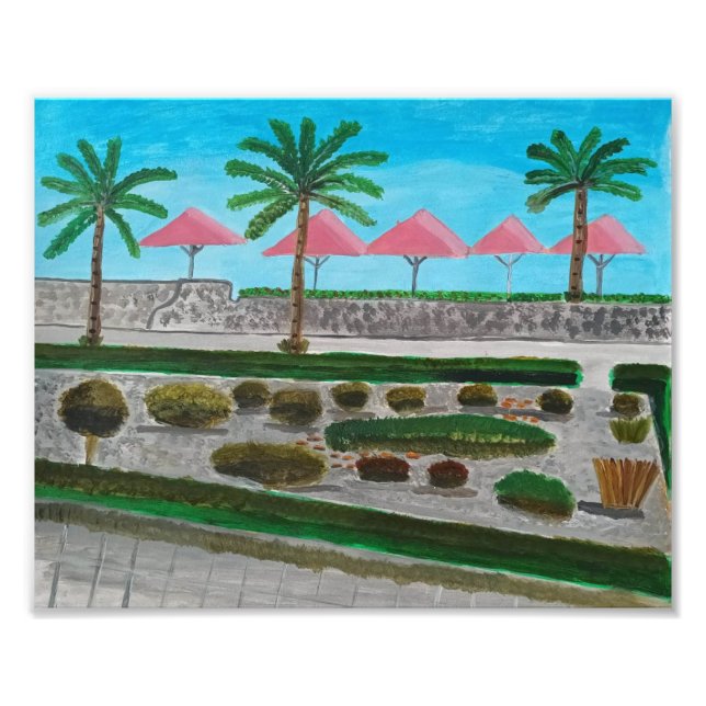 Foto Jardín en la impresión compuesta (Frente)