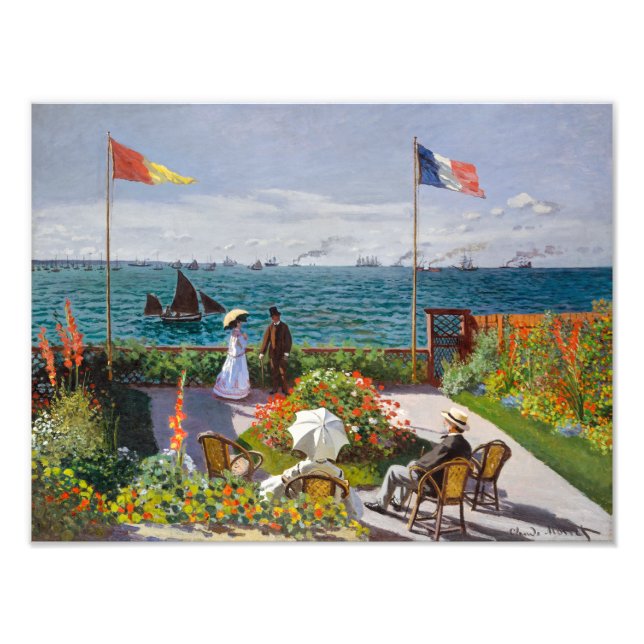 Foto Jardín en Sainte-Adresse | Claude Monet | (Frente)