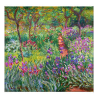 Jardín Monet Iris en la imagen de Giverny