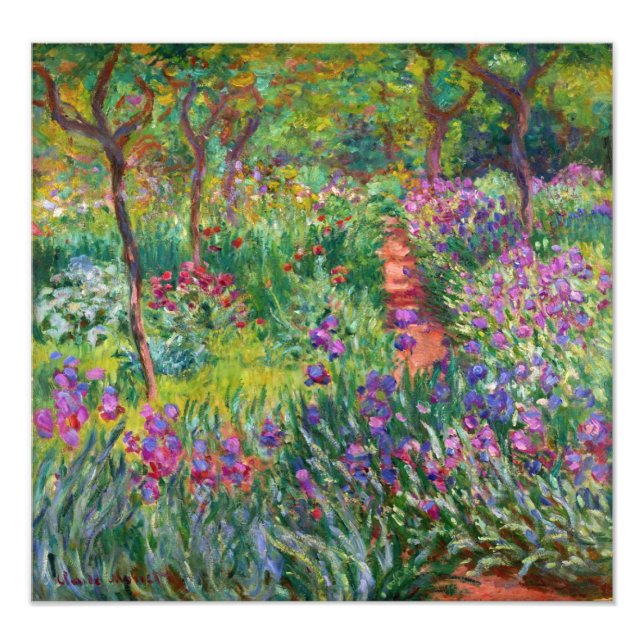 Foto Jardín Monet Iris en la imagen de Giverny (Frente)