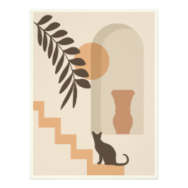 Foto Jarrón de hoja de escalera Gato, Arte geométrico a
