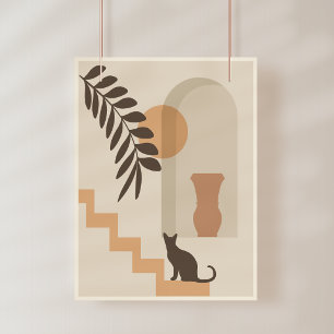 Foto Jarrón de hoja de escalera Gato, Arte geométrico a