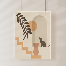 Foto Jarrón de hoja de escalera Gato, Arte geométrico a