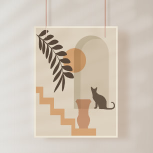Foto Jarrón de hoja de escalera Gato, Arte geométrico a