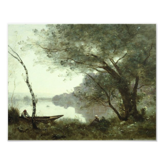 Foto Jean-Baptiste-Camille Corot - The Boatman (Frente)