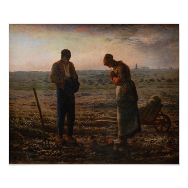 Foto Jean-Francois Millet - The Angelus (Frente)