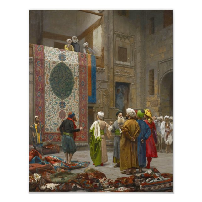 Foto Jean Leon Gerome "El comerciante de alfombras en E (Frente)