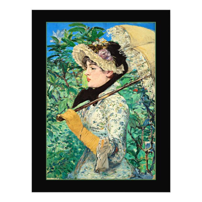 Foto Jeanne Spring, famosa pintura de Edouard Manet (Frente)