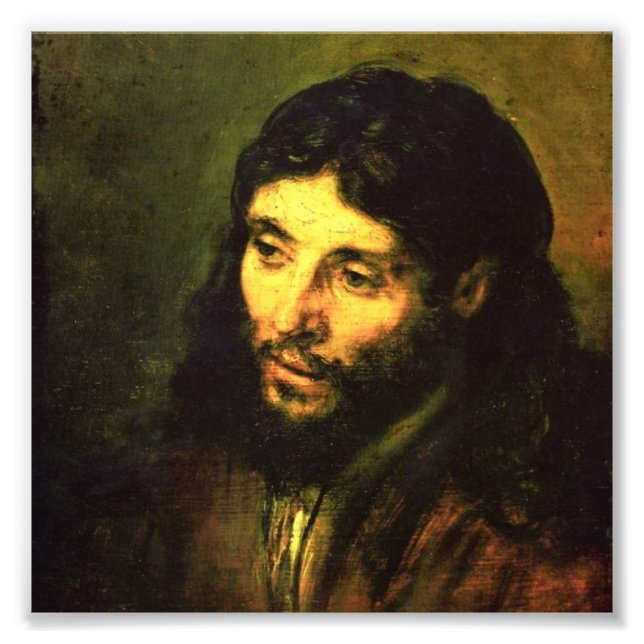 Foto Jefe de Jesús por Rembrandt (Frente)