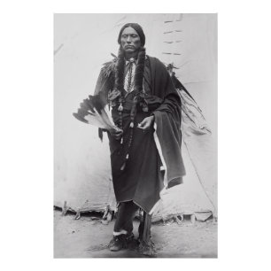 Foto Jefe de la Comanche Warrior Quanah Parker c. 1885