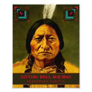 Foto Jefe Sitting Bull Tribal Nativo Lakota Estadounide