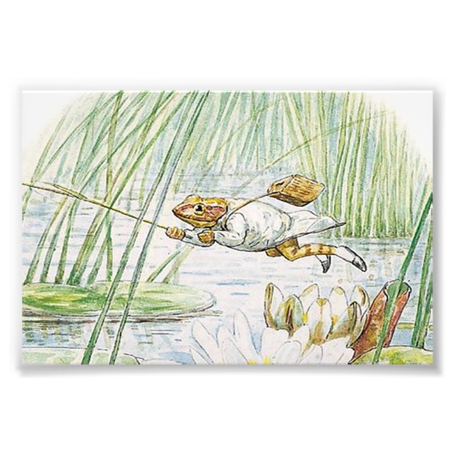 Foto Jeremy Fisher da un gran salto por Beatrix Potter (Frente)