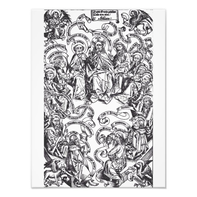 Foto Jesucristo y 12 apóstoles (Frente)