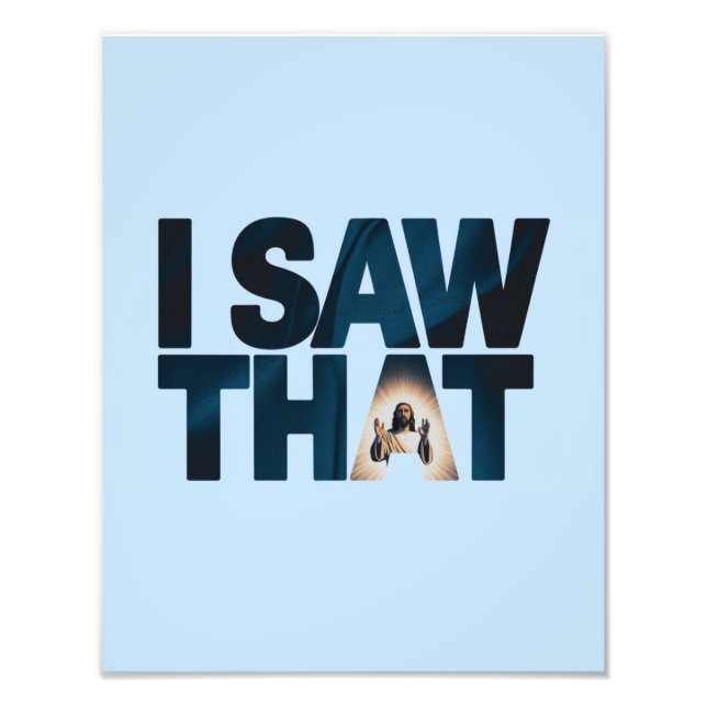 Foto Jesús cristiano te está vigilando, Jesús lo vi (Frente)