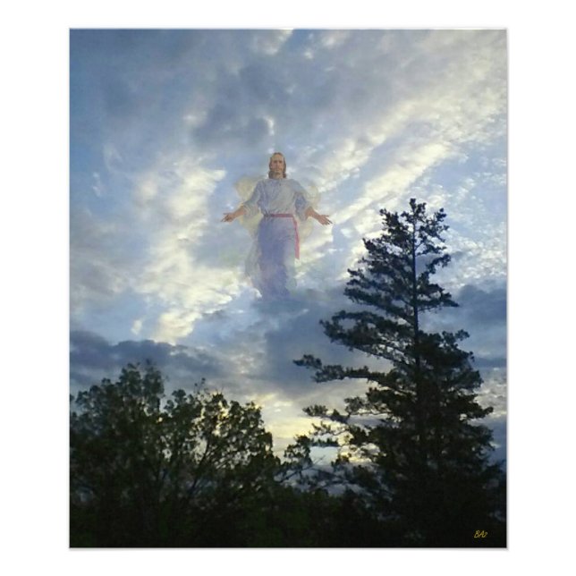 Foto Jesús en las nubes (Frente)