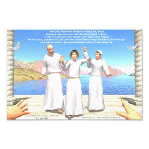 Foto Jesús entre los médicas-profesores de la ley