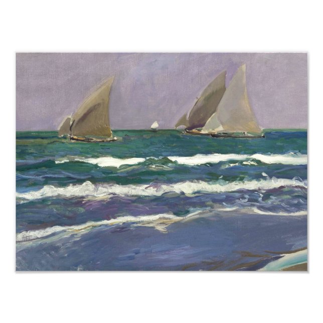 Foto Joaquin Sorolla - Barcos en el mar (Frente)