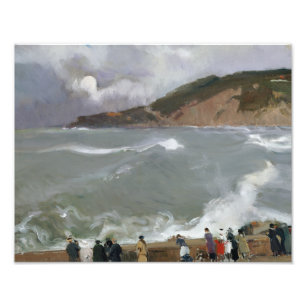 Foto Joaquín Sorolla - rompeolas, San Sebastián