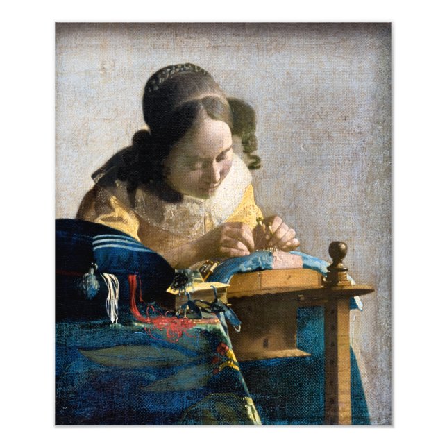 Foto Johannes Vermeer - El Lacemaker (Frente)