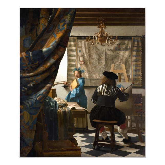 Foto Johannes Vermeer - La historia de la pintura (Frente)