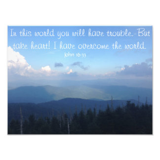 Foto John 16:33- Poster de presupuesto Inspirador