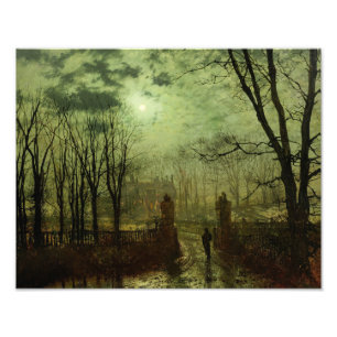 Foto John Atkinson Grimshaw - En La Puerta Del Parque
