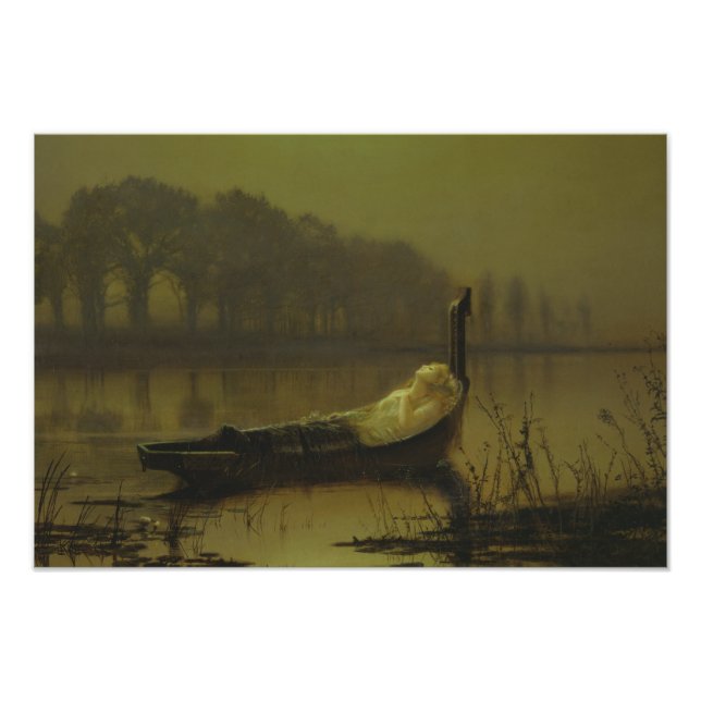 Foto John Atkinson Grimshaw - La Dama de Shalott (Frente)