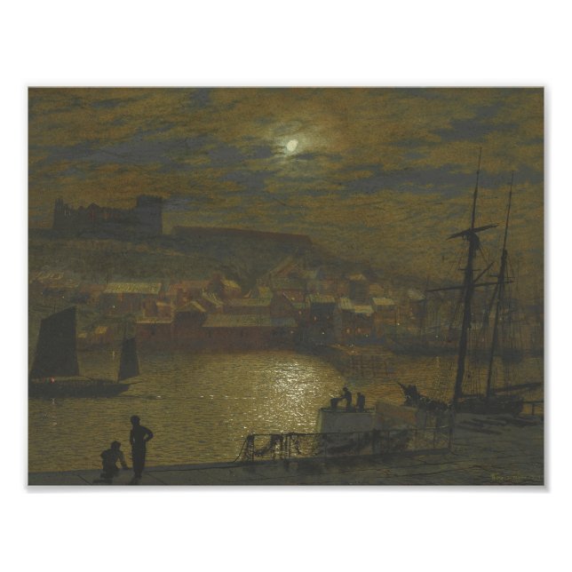 Foto John Atkinson Grimshaw - Whitby de cabeza escocesa (Frente)