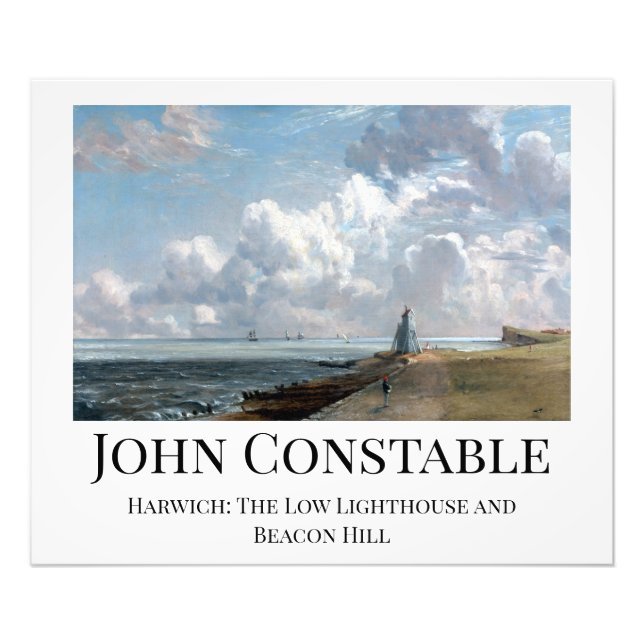 Foto John Constable Harwich El Poster del faro bajo (Frente)
