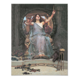 Foto John William Waterhouse "círculo que ofrece la