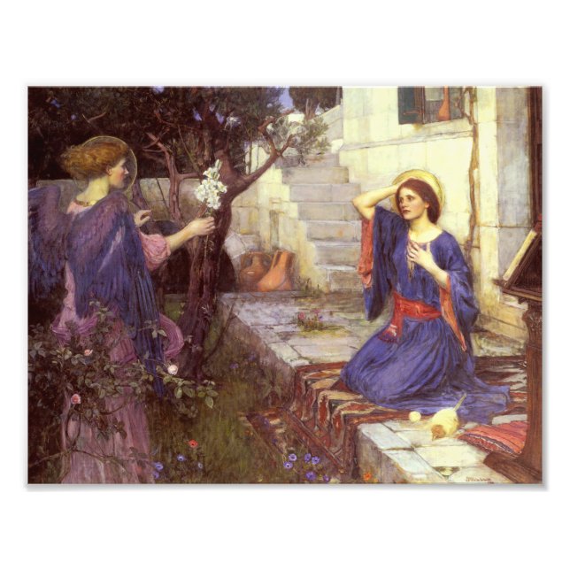 Foto John William Waterhouse - La Anunciación (Frente)