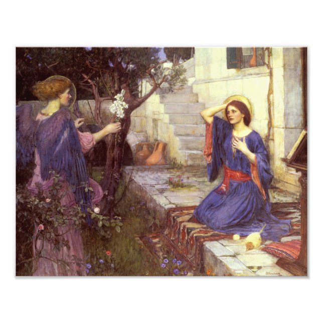 Foto John William Waterhouse - La Anunciación (Frente)