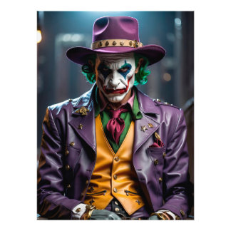 Foto Joker in Purple Hat and Jacket