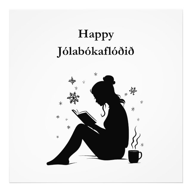 Foto Jolabokaflod - Inundación de libros en Islandia (Frente)