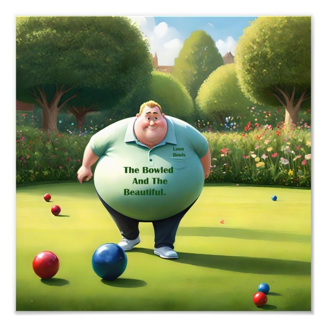 Foto Jolly Lawn Bowler Man, (Frente)