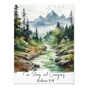 Foto Joshua 1:9 Arte de guardería cristiana, tema de Wo