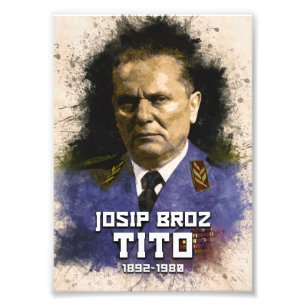 Foto Josip Broz Tito 1892 - 1980 Retrato de color SFRJ