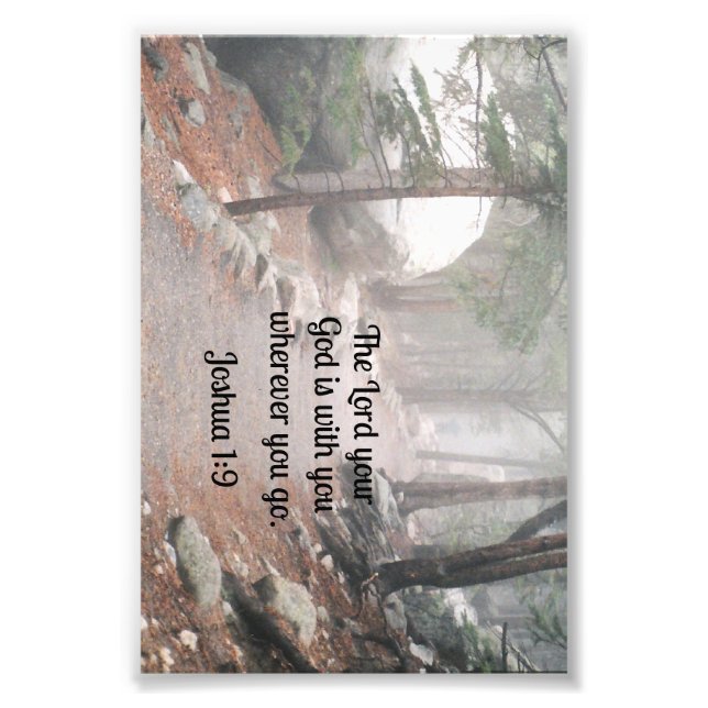 Foto Josué 1:9 El Señor tu Dios está contigo (Frente)