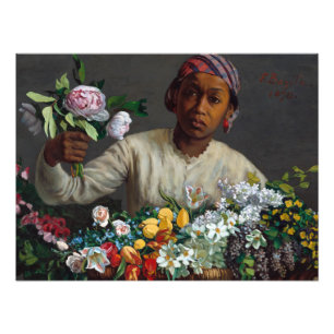 Foto Joven con peonías de Frederic Bazille