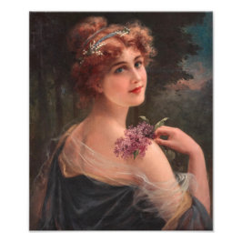 Foto Joven con una primavera de Lilac de Emile Vernon